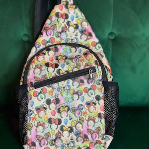 Character Ears Chest Bag - Disney Trip Bag - Disney Bounding - Sling Pack - Crossbody Bag - Disney Chest Bag