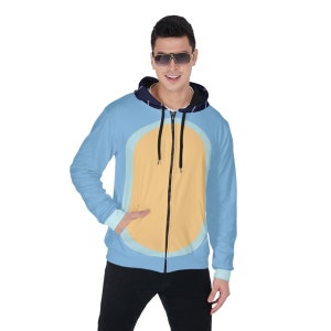 Blue Dad - Zip Up Hoodie With Pocket