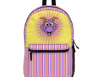 Disney Figment Backpack, Cute Purple Dragon Kids School Bag  display picture 3