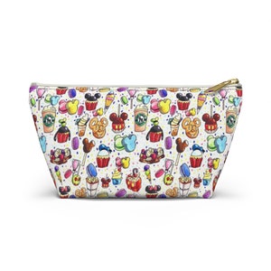 Disney Inspired Snacks - Accessory Pouch- Makeup Bag