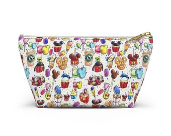 Disney Inspired Snacks - Accessory Pouch- Makeup Bag