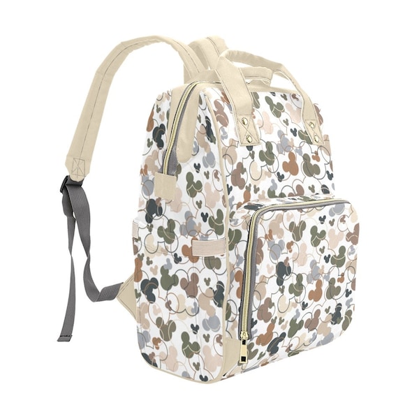 Mickey Confetti Backpack - Neutral Palette  - Mickey Confetti Diaper Bag - Disney Parks Bag
