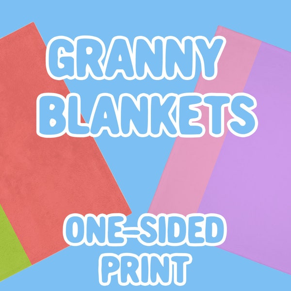 Granny Blanket - Janet - Rita - Costume - Velveteen Minky Blanket (One-sided print)