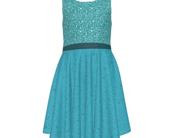 Elsa Twirl - Let it Go! - Disney Bounding - Comfy - Princess - Kid's Sleeveless Dress