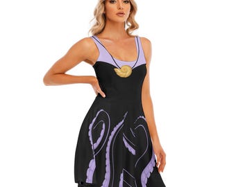 Ursula - Little Mermaid - Disney Bounding - Halloween - Women's Skater or Midi with POCKET