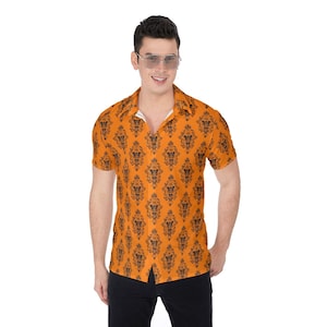 Halloween Haunted Mansion Hawaiian Shirt - Disney - &#39;Ohana - Aulani - Herren HerrenHemd
