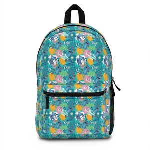 Disney Parks Stitch Tropical Florals Mini Backpack Bag New with Tag 