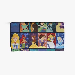 Vintage Style Disney Princess  - Foldable Wallet