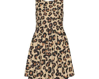 Hidden Mickey Leopard Print - Disney Bounding - Animal Kingdom Kleid - Kid es Sleeveless Kleid