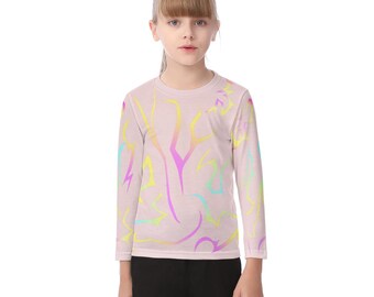 Demon Patterns  - Inspired - Costume - Halloween - Kid's Long Sleeve T-shirt
