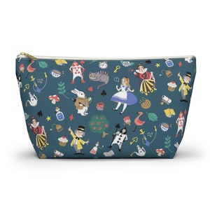 Alice in Wonderland - Alice Pouch - Wonderland  -Zipper Accessory Pouch