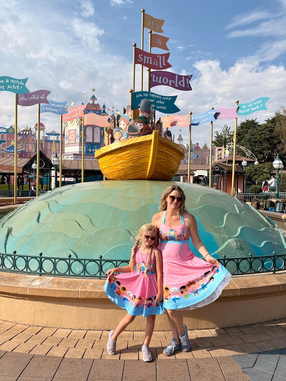 water park dress for ladies Small World Disney Parks - Disney Bounding - Women's Halter Dress modest water park outfits