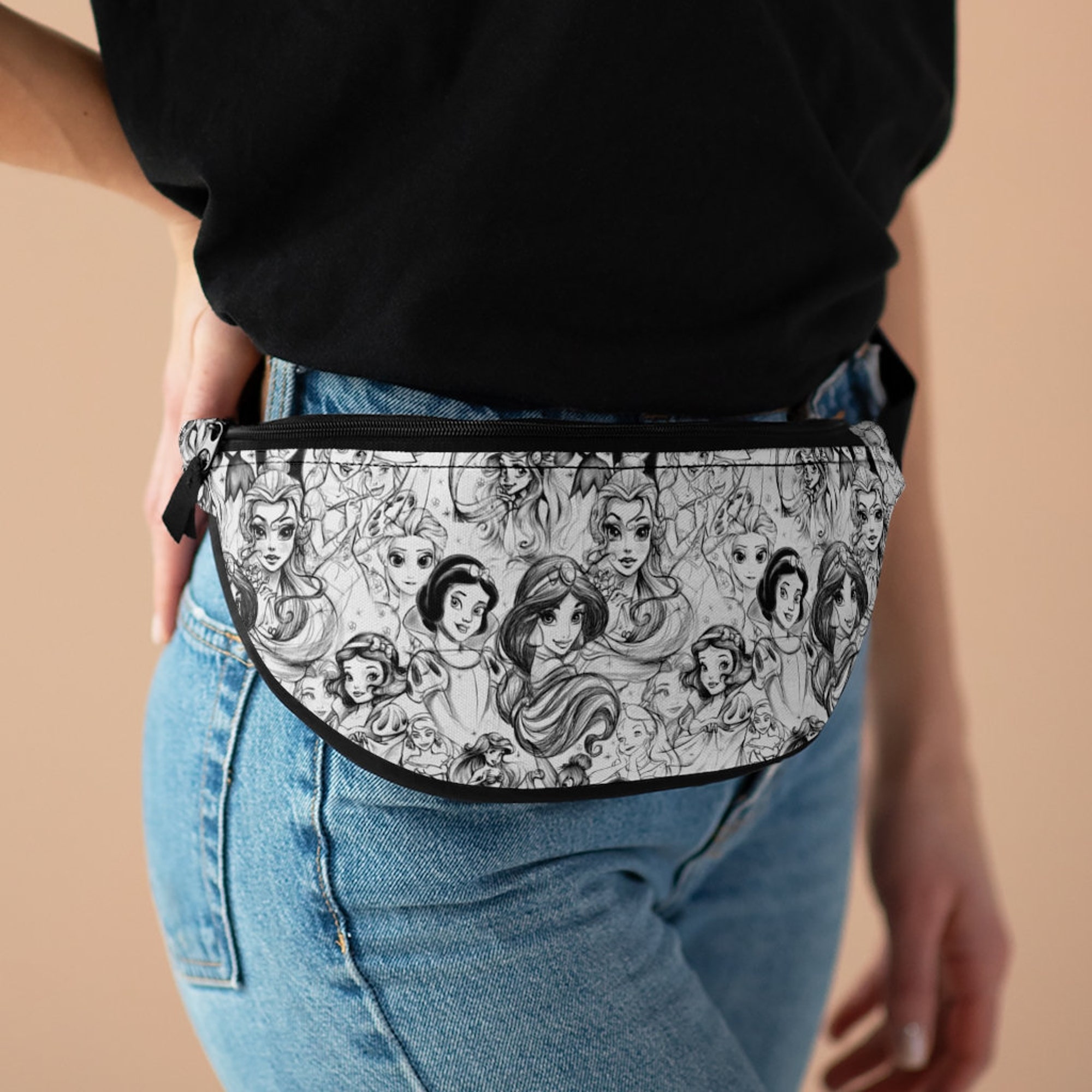 Princess Sketches - Disney Princesses - Fanny Pack