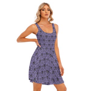Foolish Mortals - Haunted Mansion - Disney Bounding - Halloween - Women&#39;s Skater or Midi with POCKET