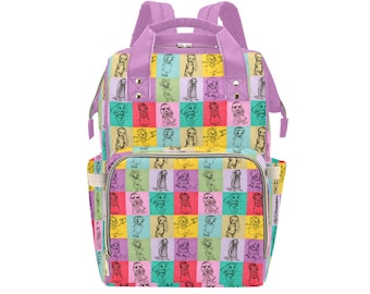 Disney Baby Princess Doodles Backpack - Disney Princess Doodles Diaper Bag - Disney Trip Backpack