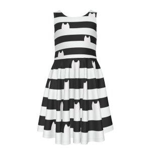 Cat Stripe Dress - Dollhouse Dress - Cosplay - Halloween - Kid Vest Dress