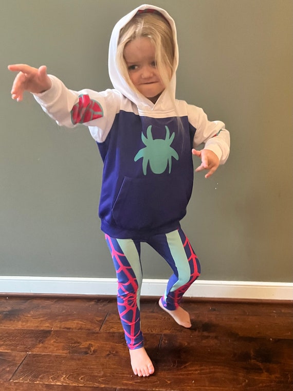 Ghost-Spider Costume Zip Hoodie for Kids