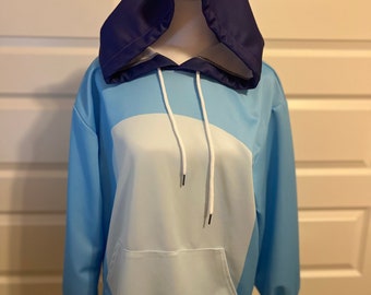 Blue Sister- Cosplay - Halloween - Costume - Family Outfits - Adult Hoodie With Decorative Dog or Cat Ears