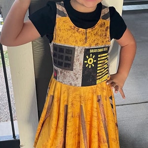 Little Robot Dress - Wall-E - Disney Bounding - Kid&#39;s Sleeveless Dress