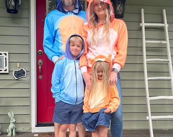 Orange Mum Costume Hoodie - Cosplay - Halloween - Hoodie With Dog or Cat Ears