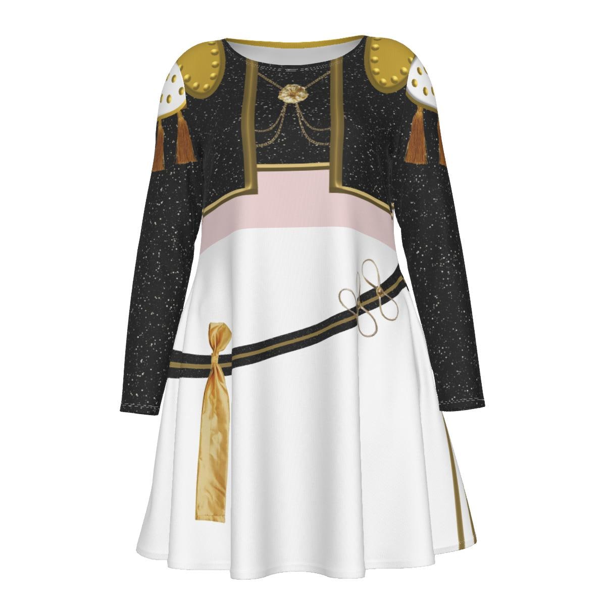 Discover Mira Golden KPop Demon Hunter Costume Dress for Women Halloween Long Sleeve Crew Neck