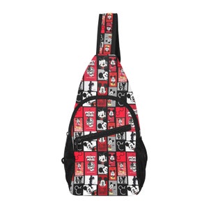 Mickey Posters- Disney Trip Bag - Disney Bounding - Sling Pack - Crossbody Bag - Disney Chest Bag