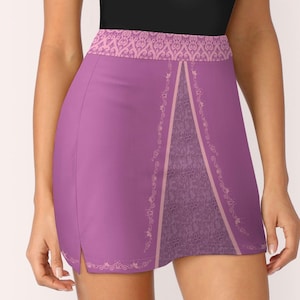 Jupe-short Tangled - Raiponce - Jupe-short Bounding pour femmes Disney, legging short et poches