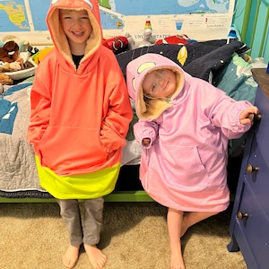 Granny Fleece Hoodie Blanket - Granny - Janet  - Rita -  Kid&#39;s Sherpa Fleece Hoodie Blanket