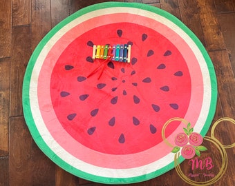 Watermelon Rug - Playroom Decor - Play Mat Rug