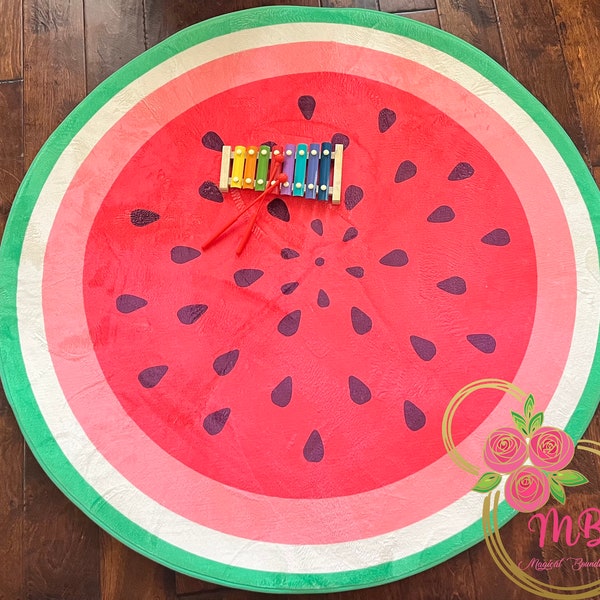 Watermelon Rug - Playroom Decor - Play Mat Rug