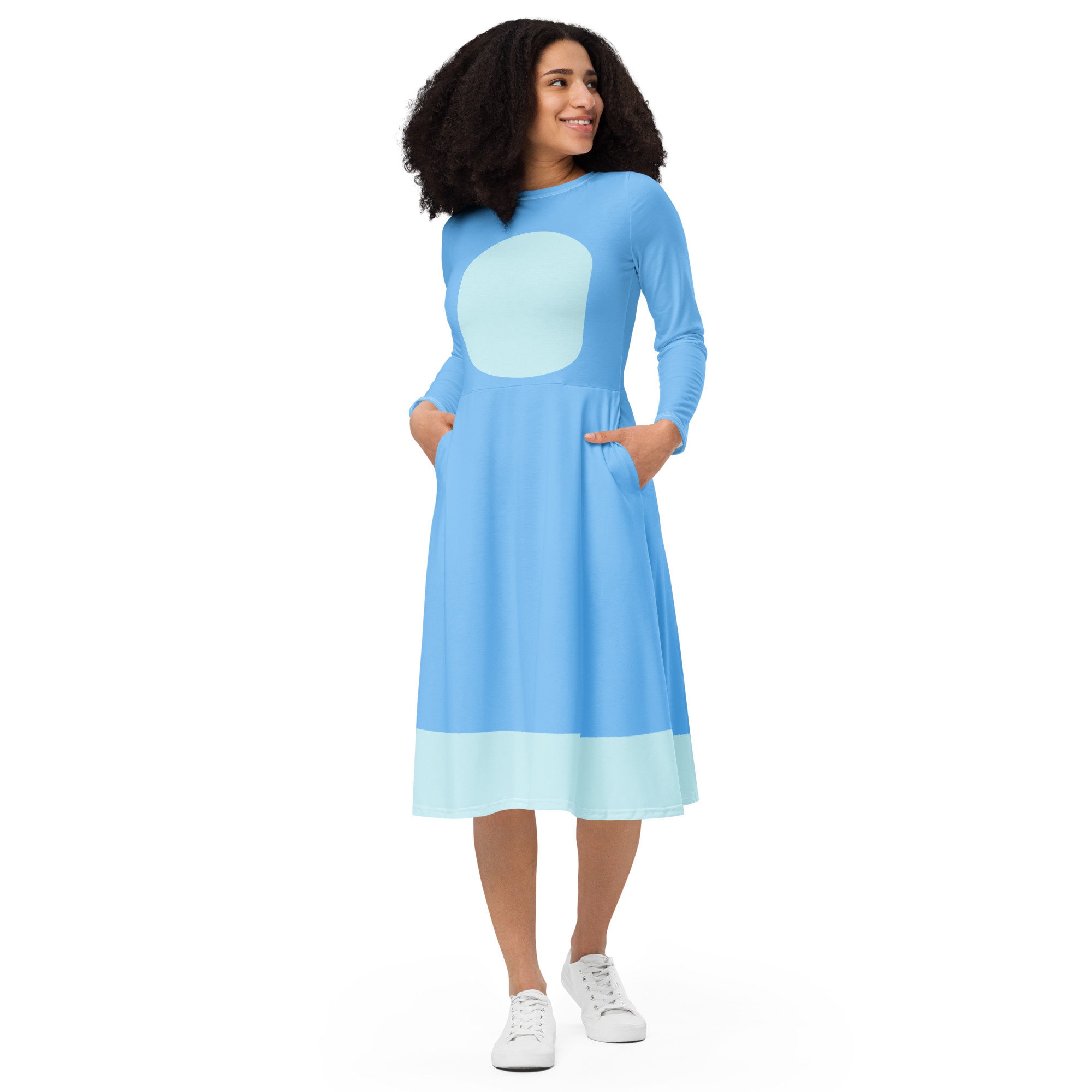 Bluey Dress Long Sleeve - Etsy Bluey Dress Long Sleeve - Etsy