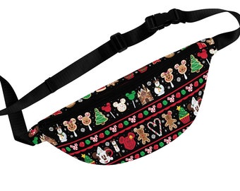 Christmas Holiday Disney Treats Fanny Pack - Disney Bounding Fanny Pack - Sling Bag