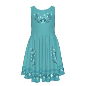 Julieta Encanto - Costume Dress - Disney Bounding - Cosplay - Halloween - Kid&#39;s Sleeveless Dress