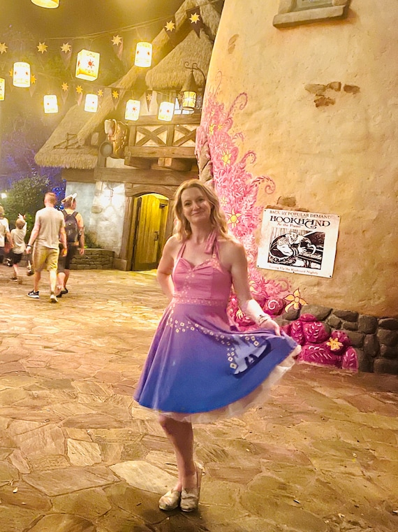 See the Light - Tangled Lantern Dress - Disney Bounding - Dapper Days - Women's Halter Dress with POCKETS!