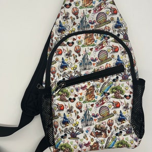 Disney World Parks Chest Bag - Disney Trip Bag - Disney Bounding - Sling Pack - Crossbody Bag - Disney Chest Bag