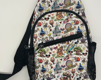 Bolsa de pecho de los parques de Disney World - Bolsa de viaje de Disney - Disney Bounding - Sling Pack - Bolsa bandolera - Bolsa de pecho de Disney
