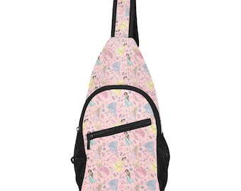 Prinzessin - Disney Trip Bag - Disney Bounding - Sling Pack - Crossbody Bag - Disney Brusttasche