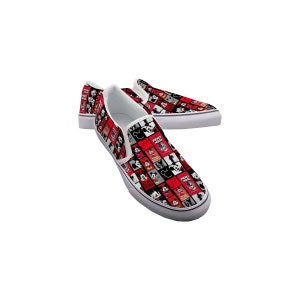 Disney Character Shoes Disney Bounding Rainbow Women s Slip on Sneakers Etsy