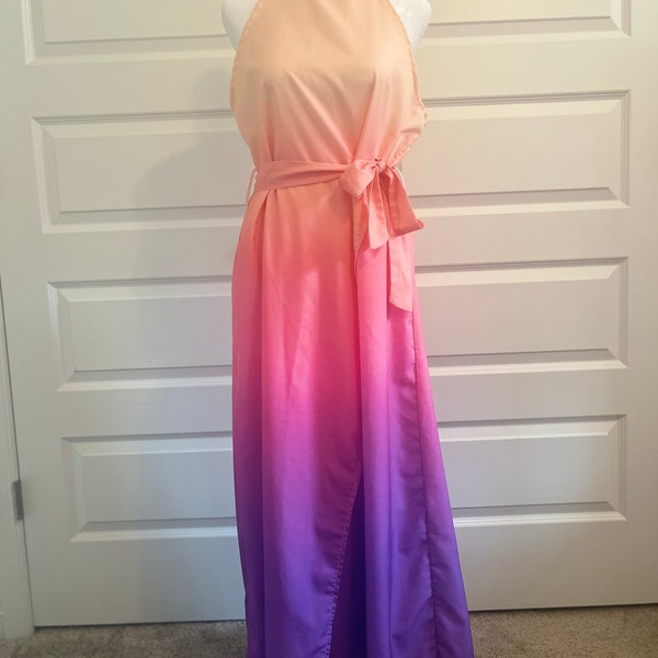 The Star Queen Lake  Halter Dress - Disney Bounding - Halloween -Women's Wrap Hem Belted Halter Dress