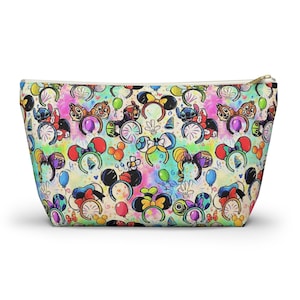 Mickey Ears Pouch Inspired by Character Disney Ears- Disney Ears Inspired -Zipper Accessory Pouch