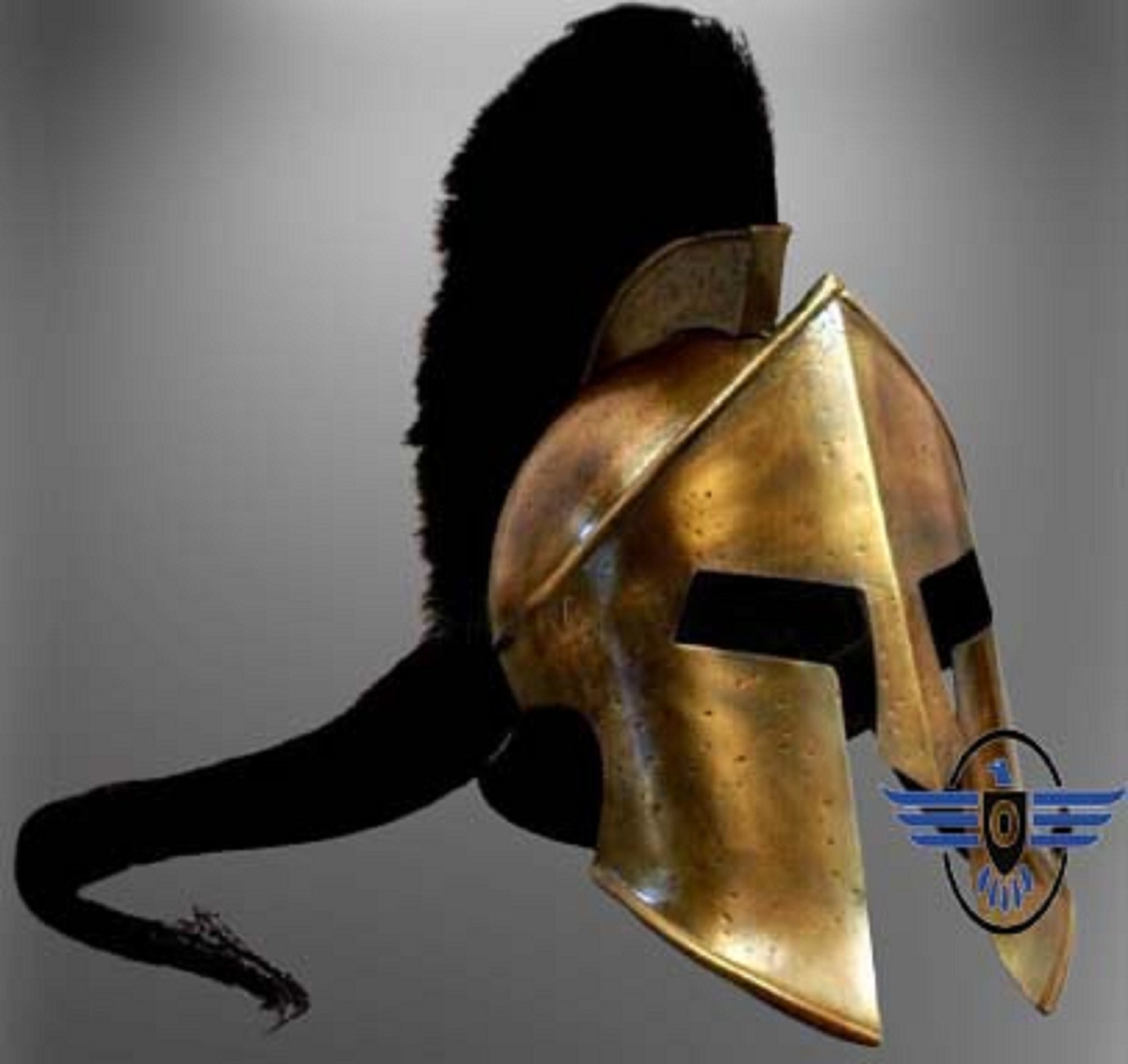 Medieval 300 Movie Spartan King Leonidas Helmet Roman Halloween Day Gift Costume 