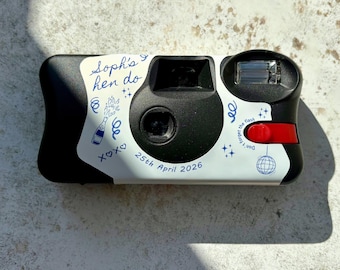 Kodak Funsaver Camera Line Art Wrap, Hen Party Photo Fun, Girls Night Out Disposable Camera