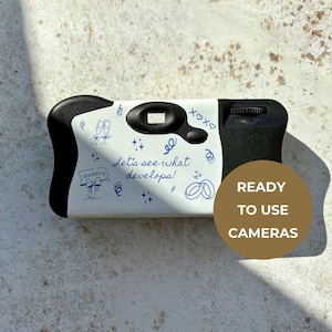 Camera Included Custom Hen Party Disposable Camera, Personalised Kodak FunSaver Line Art Hen Do Gift image 6