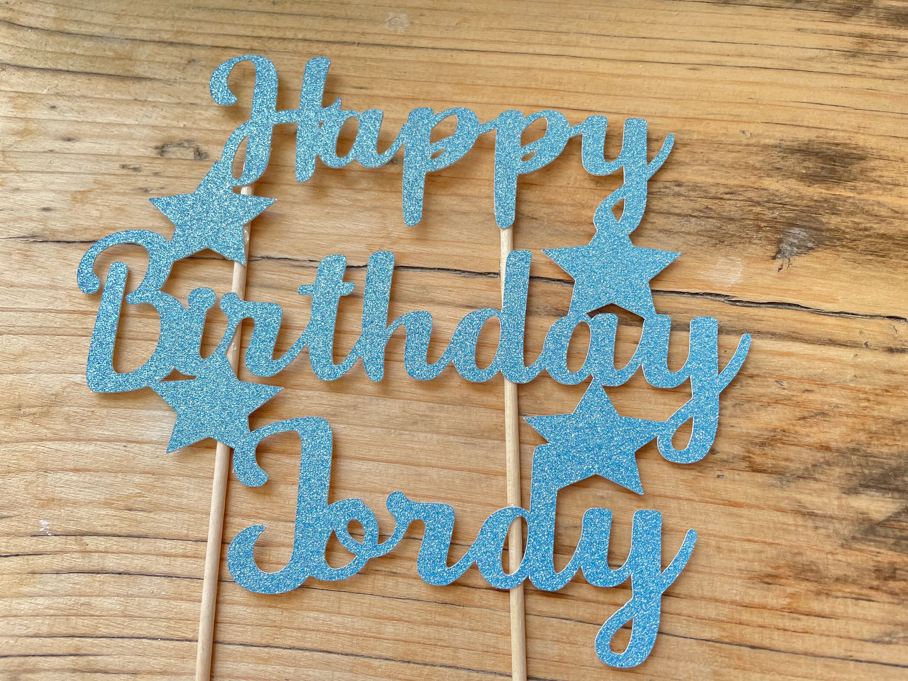 Personalised Name Cake Topper for Him Large Cake Topper for Etsy UK