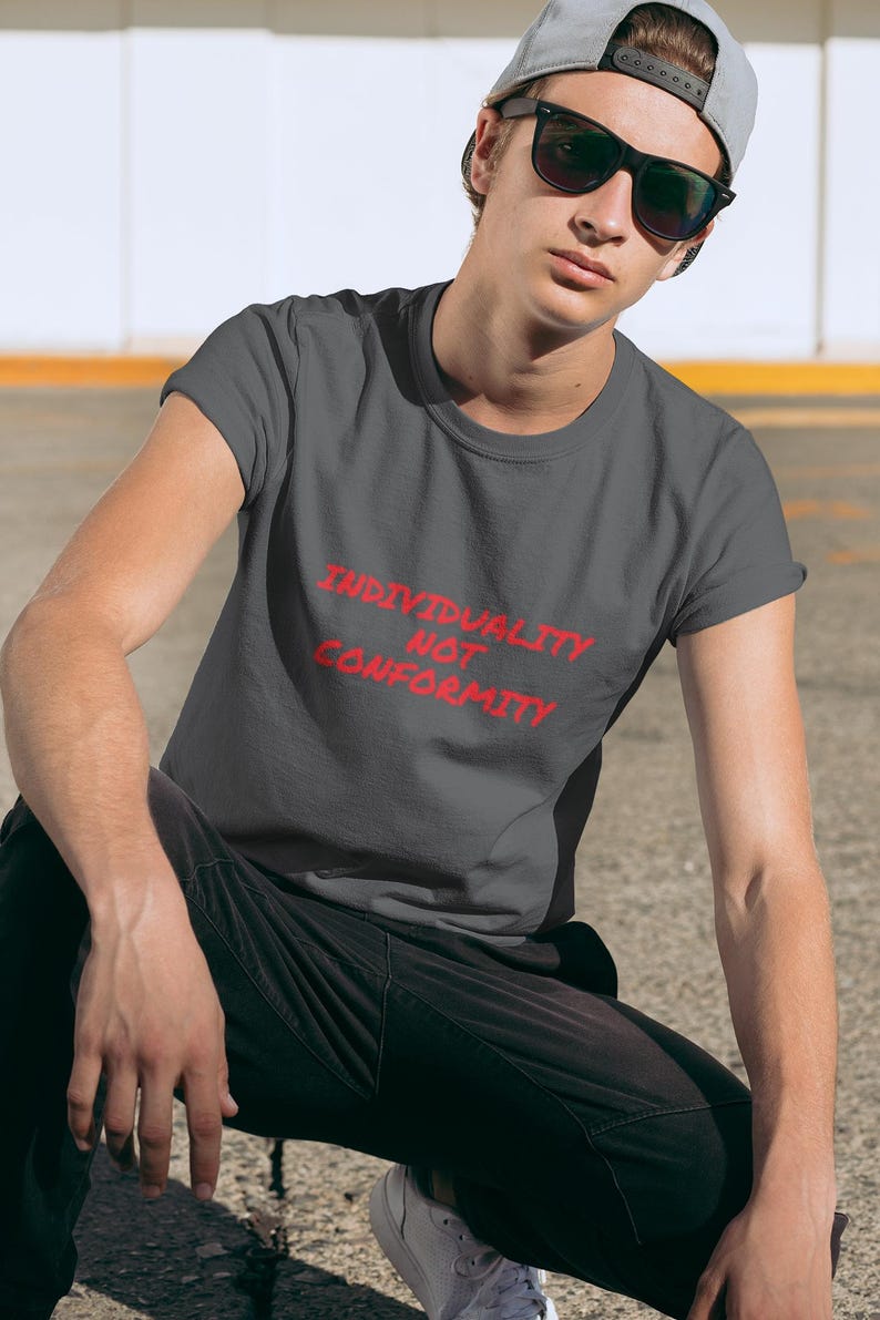 Individuality Not Conformity Graphic Tee - Rebellion Top image 3