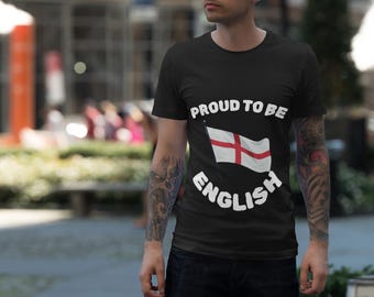 England Pride Unisex Tee, Patriotic British T-Shirt, Proud English Heritage Shirt, Nationality Gift Top, St George's Day Tee, English Flag