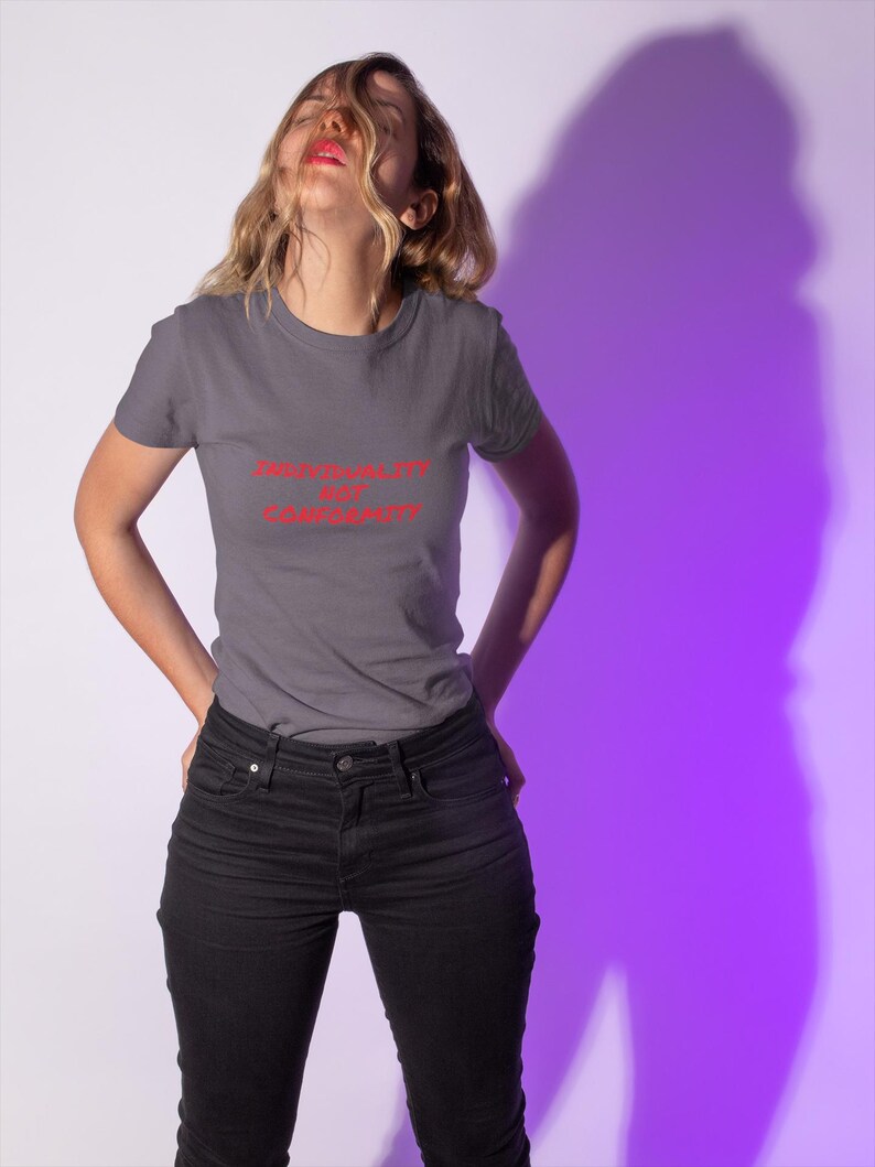 Individuality Not Conformity Graphic Tee - Rebellion Top image 4