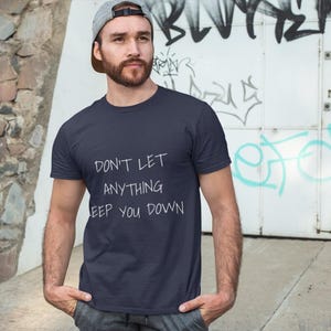 インスピレーションTシャツ、モチベーションシャツ、ポジティブバイブストップ、ユニセックスグラフィックTシャツ、励ましTシャツ 画像 8