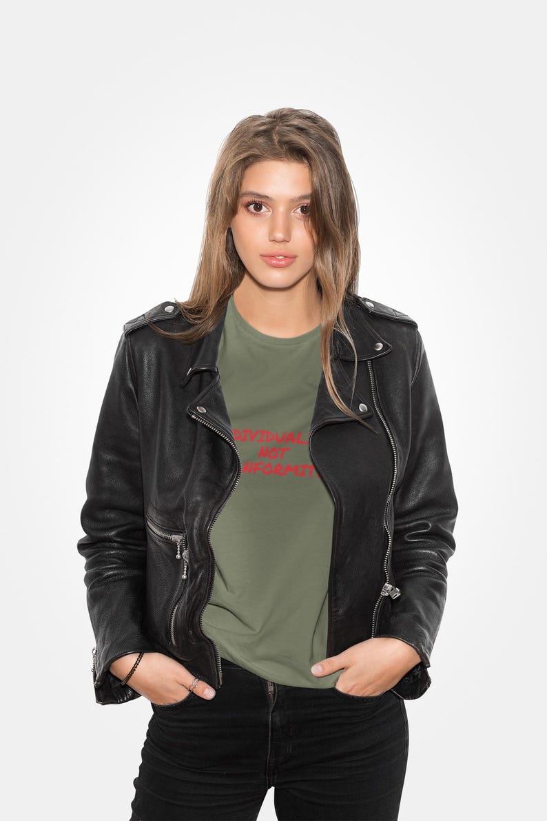 Individuality Not Conformity Graphic Tee - Rebellion Top image 5