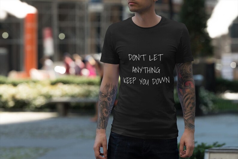 インスピレーションTシャツ、モチベーションシャツ、ポジティブバイブストップ、ユニセックスグラフィックTシャツ、励ましTシャツ 画像 5
